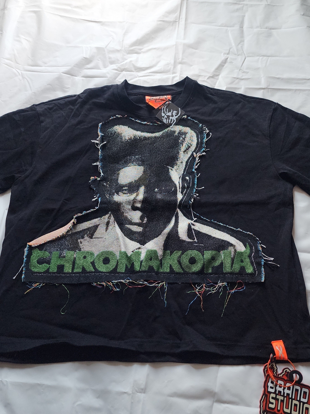 BRAND X Chromakopia TYLER THE CREATOR  Graphic Black Men's TAPESTRY T-SHIRT LRG